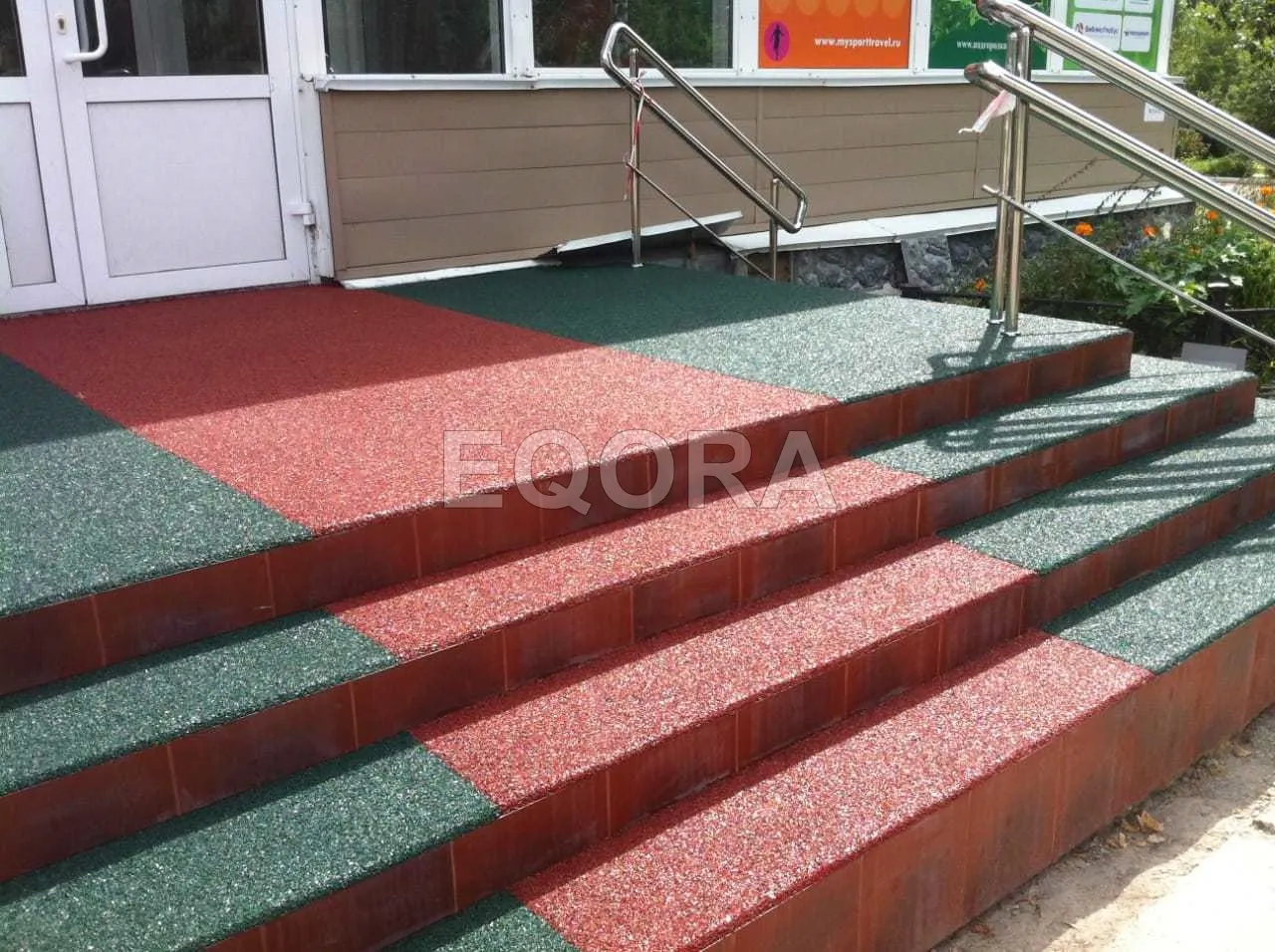 Резиновое покрытие на травмоопасные участки из резиновой крошки в Вагае